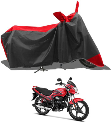 KEDIT Two Wheeler Cover for Hero(Red, Black)