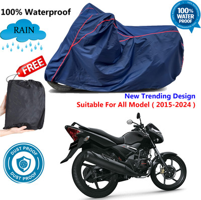 AutoGalaxy Waterproof Two Wheeler Cover for Honda(CB Unicorn, Blue, Red)