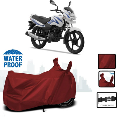 WMIZEXA Waterproof Two Wheeler Cover for TVS(Sport BS6, Maroon)
