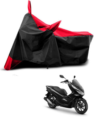AASHTIK MART Two Wheeler Cover for Universal For Bike(PCX 125, Red, Black)