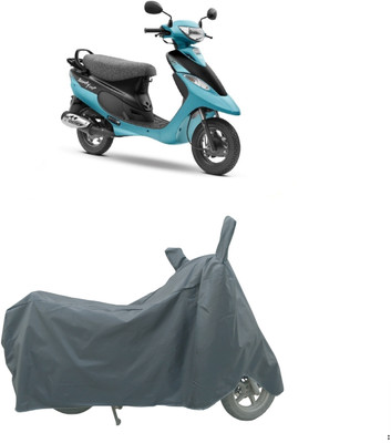 Coxtor Waterproof Two Wheeler Cover for TVS(Scooty Pep Plus BS6, Grey)