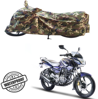 Autoinnovation Waterproof Two Wheeler Cover for Bajaj(Pulsar 135 LS DTS-i, Multicolor)