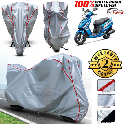 Car Styling Waterproof Two Wheeler Cover for Hero(Maestro, Silver, Red)