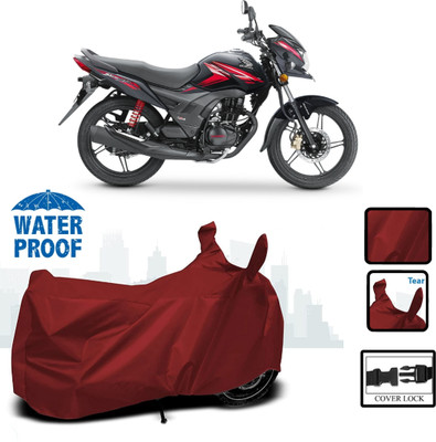 WMIZEXA Waterproof Two Wheeler Cover for Honda(CB Shine SP, Maroon)