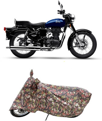 Coxtor Waterproof Two Wheeler Cover for Royal Enfield(Bullet 350 New BS6, Multicolor)