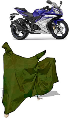 Amexride Two Wheeler Cover for Yamaha(YZF-R15 V2 BS6, Maroon)