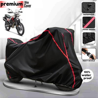 BOTAUTO Waterproof Two Wheeler Cover for Hero(Xpulse 200T, Black, Red)