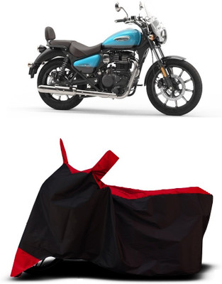 VESMEI Two Wheeler Cover for Royal Enfield(Meteor 350, Red)