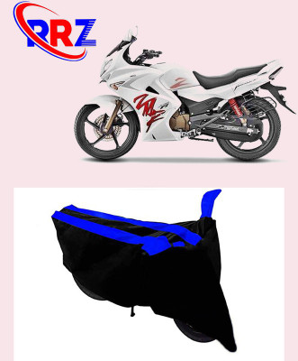 RRZ Waterproof Two Wheeler Cover for Hero(Karizma ZMR, Black, Blue)