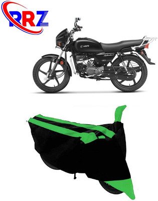 RRZ Waterproof Two Wheeler Cover for Hero(Splendor, Black, Green)