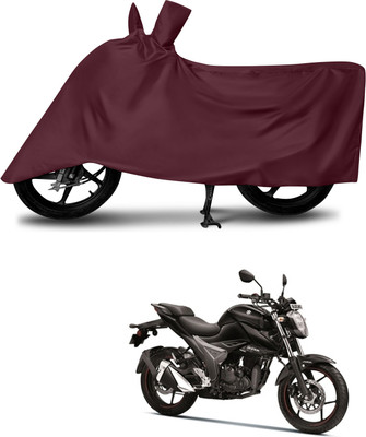 DeepShakshi AUTOMOTIVE Waterproof Two Wheeler Cover for Suzuki(Gixxer, Maroon)