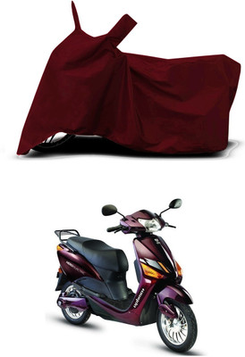 VESMEI Two Wheeler Cover for Hero(Electric Optima Plus BS6, Red)