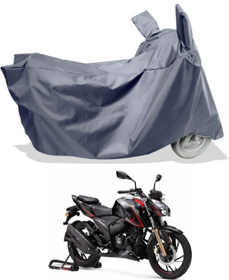 Amexride Two Wheeler Cover for TVS(Apache RTR 200 4V, Grey)