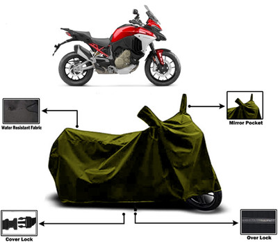 Amexride Two Wheeler Cover for Ducati(Multistrada, Green)