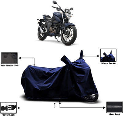 Amexride Two Wheeler Cover for Suzuki(Gixxer 250, Blue)