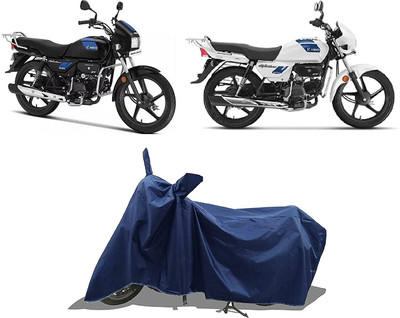 AASHTIK MART Two Wheeler Cover for Hero(Blue)