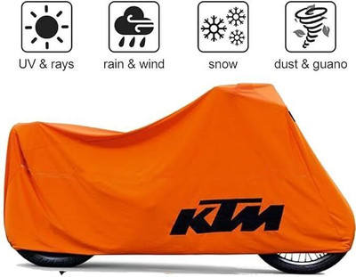 DeepShakshi AUTOMOTIVE Waterproof Two Wheeler Cover for KTM(790 Duke BS6, Orange)