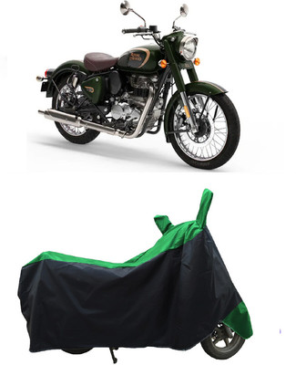 Coxtor Waterproof Two Wheeler Cover for Royal Enfield(Classic 350, Green)