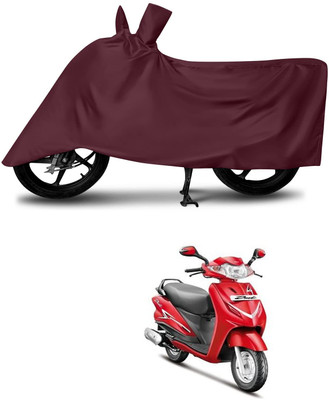 KEDIT Two Wheeler Cover for Hero(Duet LX 110CC, Maroon)