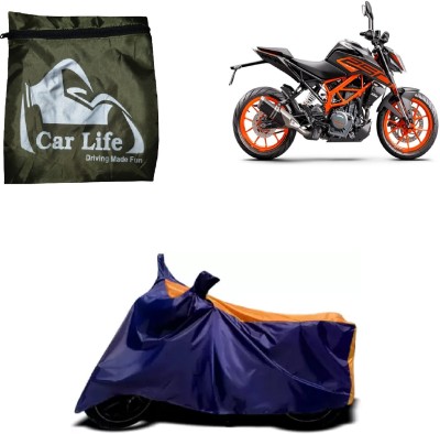 Car Life Two Wheeler Cover for KTM(250 Duke, Orange, Blue)