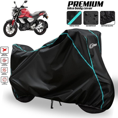 xodi Waterproof Two Wheeler Cover for Yamaha(FZ S V3, Black, Blue, Multicolor)
