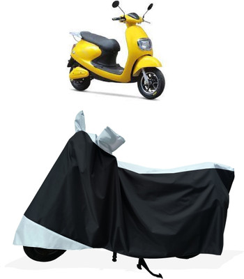 Tricway Two Wheeler Cover for Techo Electra(Emerge, White)
