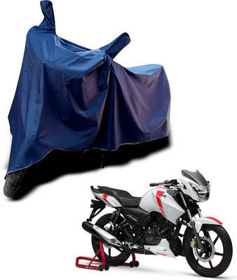 KEDIT Two Wheeler Cover for TVS(Apache RTR 180, Blue)