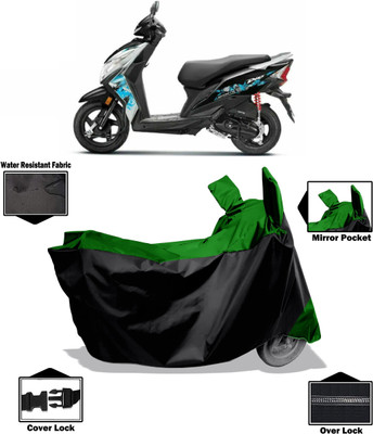 Amexride Two Wheeler Cover for Honda(Dio, Green)