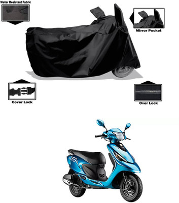 PAGORA Waterproof Two Wheeler Cover for TVS(Scooty Zest, Black)