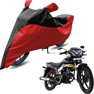 RiderShine Two Wheeler Cover for Mahindra(Centuro, Red, Black)