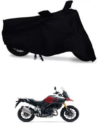 APNEK Waterproof Two Wheeler Cover for Suzuki(V Strom 1000, Black)