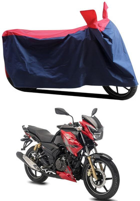 AASHTIK MART Two Wheeler Cover for TVS(Apache 150, Red, Blue)