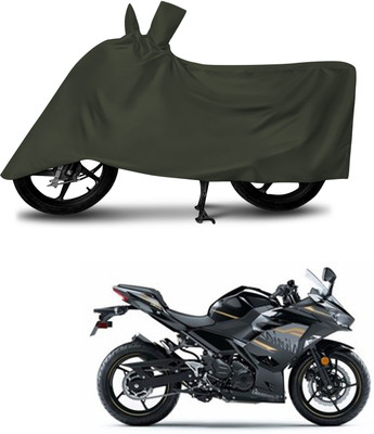 aosis Waterproof Two Wheeler Cover for Kawasaki(Ninja 400, Green)
