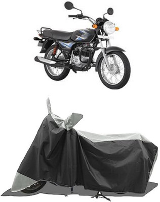 GROFATIK Two Wheeler Cover for Bajaj(CT100, White)