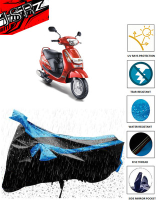 J S R Waterproof Two Wheeler Cover for Mahindra(Duro, Blue)