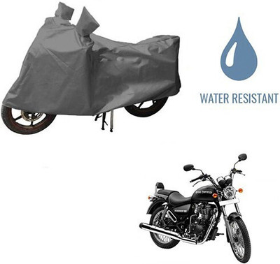 MMSSTAR Waterproof Two Wheeler Cover for Royal Enfield(Thunderbird 350, Grey)