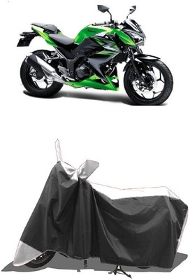 SUGASHRI Waterproof Two Wheeler Cover for Kawasaki(Z250, White, Black)