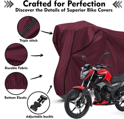 AutoGalaxy Waterproof Two Wheeler Cover for TVS(Raider, Maroon, Black)