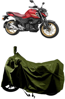 SUGASHRI Waterproof Two Wheeler Cover for Yamaha(FZ S FI New BS6, Green)