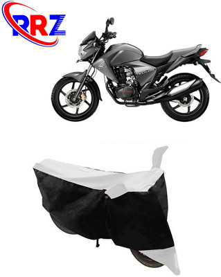 RRZ Waterproof Two Wheeler Cover for Honda(Dazzler, Black, White)