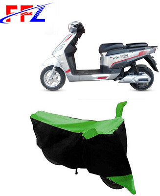 FFZ Two Wheeler Cover for Hero Electric(Electric NYX e5, Black, Green)