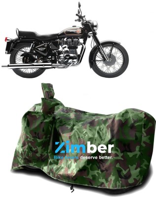 ZIMBER Two Wheeler Cover for Royal Enfield(Bullet 350, Green)