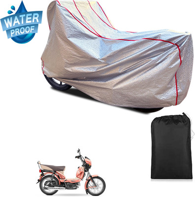 PAGORA Waterproof Two Wheeler Cover for TVS(XL 100, Silver)