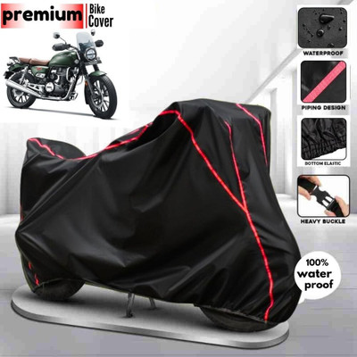 AutoGalaxy Waterproof Two Wheeler Cover for Honda(CB350RS, Black, Red)
