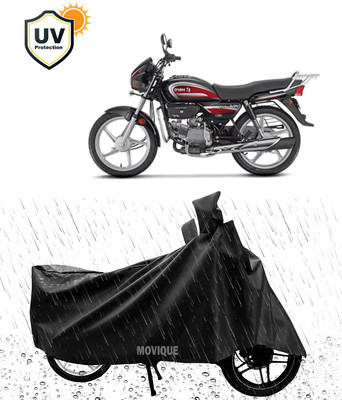 MOVIQUE Waterproof Two Wheeler Cover for Hero(Splendor Plus, Black)