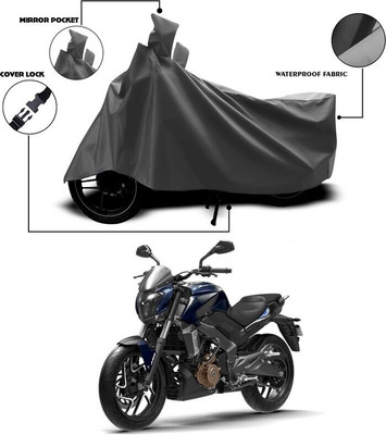SEBONGO Waterproof Two Wheeler Cover for Bajaj(Dominar, Grey)