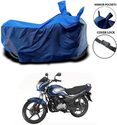 SEBONGO Waterproof Two Wheeler Cover for Hero(Super Splendor, Blue)