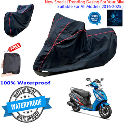 OliverX Waterproof Two Wheeler Cover for Hero(Maestro Electric, Black)