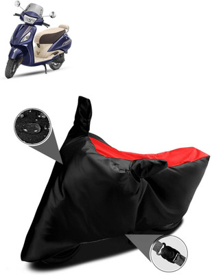 DeepShakshi AUTOMOTIVE Two Wheeler Cover for TVS(Jupiter, Red, Black)