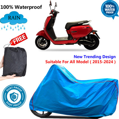 OliverX Waterproof Two Wheeler Cover for Okinawa(Lite, Blue)